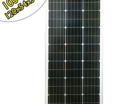 Monokristályos napelem panel - 120x54 cm, 100W