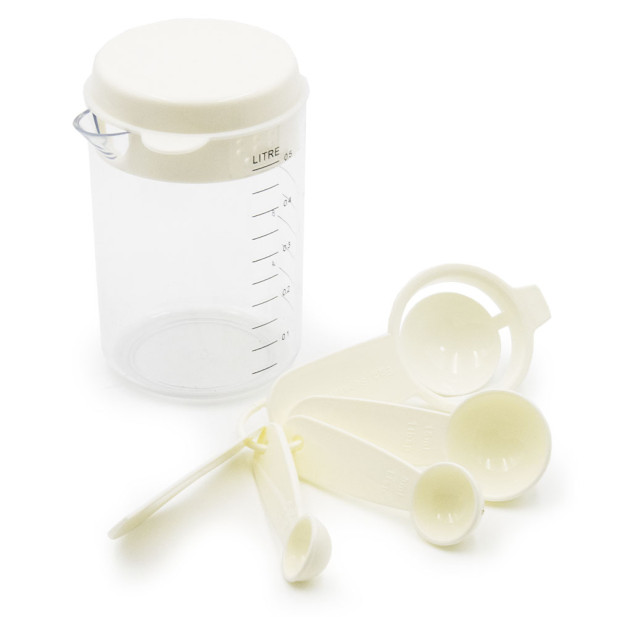 Konyhai mérőkanál szett,  2,5-15 ml