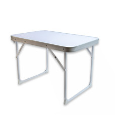 Kemping asztal, fehér - 60x40x40 cm