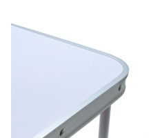 Kemping asztal, fehér - 60x40x40 cm