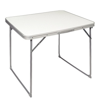 Kemping asztal, fehér - 80x60 cm