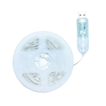 5 méteres RGB LED szalag - 12 világítási mód,  USB kábellel