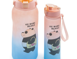 Kulacs panda maci mintával - 2000 ml + 600 ml