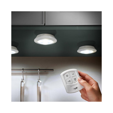 Mini LED világítás készlet távirányítóval / 3 db COB LED panel