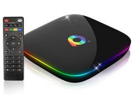 QPlus Android Smart TV Box - TV okosító eszköz, 8GB RAM + 128GB ROM