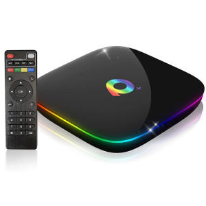 QPlus Android Smart TV Box - TV okosító eszköz, 8GB RAM + 128GB ROM