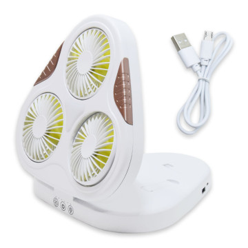 Mini asztali ventilátor,  három fokozatú sebességgel