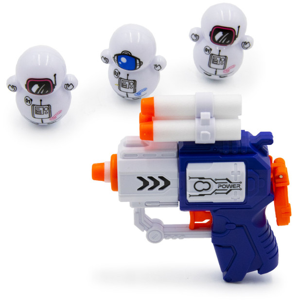 Space Air Blaster játékfegyver - 4 db szivacstöltény,  3 db célpont (118A-2)