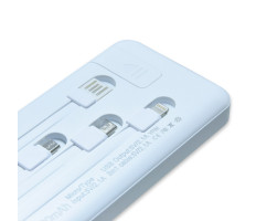 Multifunkcionális PowerBank - USB, Micro USB, Type-C, Lightning kábelekkel