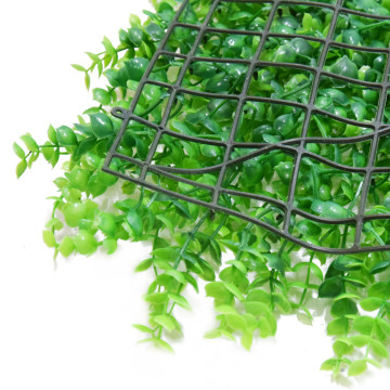 Erkélyre rakható műnövény panel, világos zöld - 60x40 cm