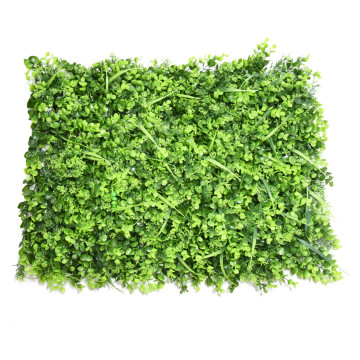 Erkélyre rakható dekoratív műnövény panel, világos zöld - 60x40 cm