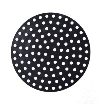 Konyhai hőálló szilikon alátét,  csúszásmentes - 20x20 cm / fekete