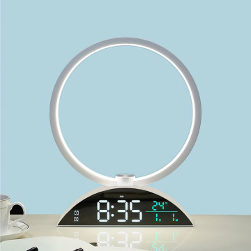 Digitális óra hangulatvilágítással - időjárás jelzéssel, hőmérő, dátum és ébresztő funkcióval