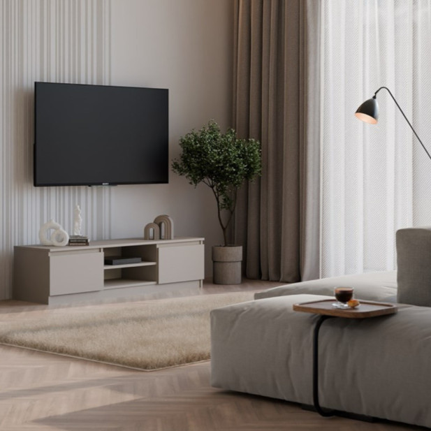 Faenza RTV140 TV állvány,  140x36x40 cm,  agyag színű