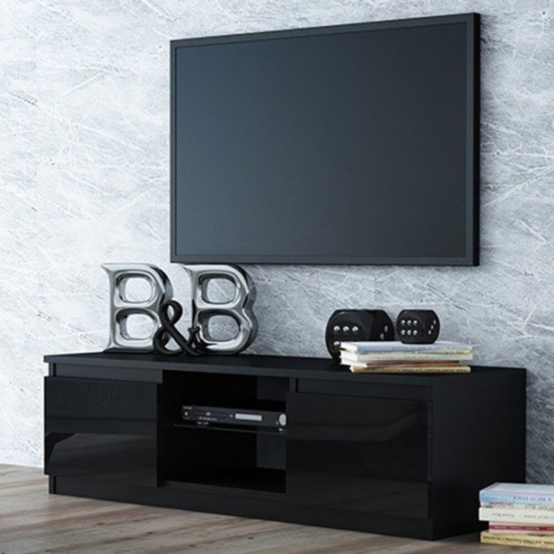 Sokoto RTV120 TV állvány,  120x36x40 cm,  fényes fekete