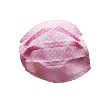 Mosható szövet maszk, felnőtt nők számára, 5 db / csomag, rózsaszín-pöttyös