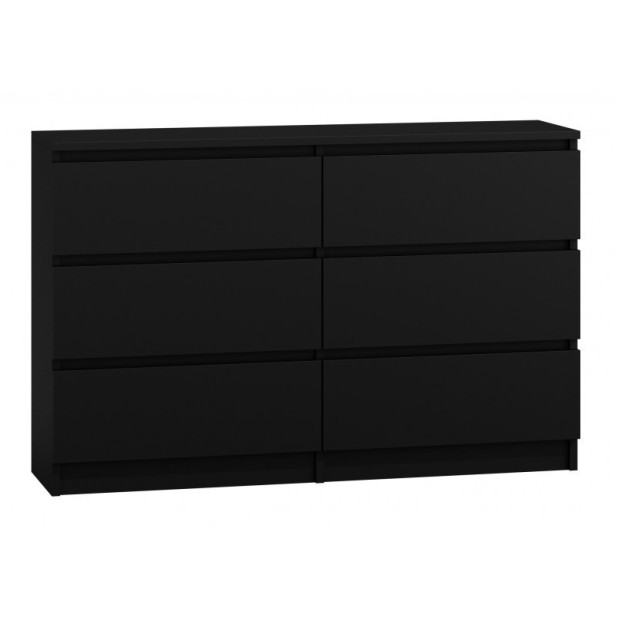 Baltrum M6 120 2X3 komód,  fekete
