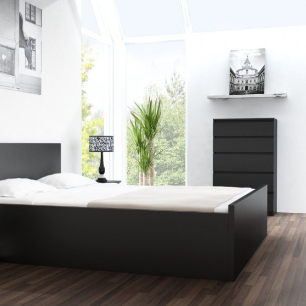 Baltrum M6 120 2X3 komód,  fekete