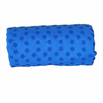 Csúszásgátlós jógatörölköző, ajándék táskával, kék 
