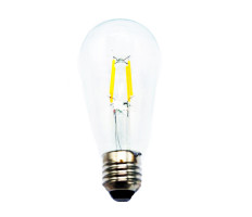 Edison izzó, filament LED retró izzó, fényforrás, 4W, 2700K, melegfehér