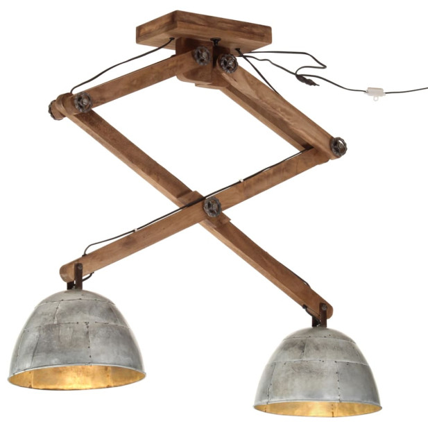 Vintage ezüst mennyezeti lámpa 25 W 29 x 18 x 85 cm E27 - utánvéttel vagy ingyenes szállítással