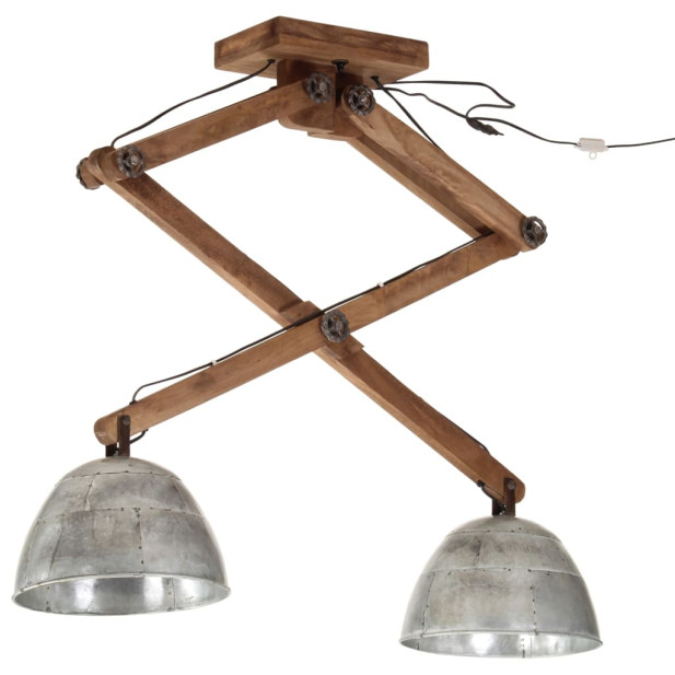 Vintage ezüst mennyezeti lámpa 25 W 29 x 18 x 85 cm E27 - utánvéttel vagy ingyenes szállítással