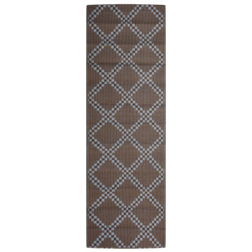 Barna polipropilén kültéri szőnyeg 80 x 250 cm - utánvéttel vagy ingyenes szállítással