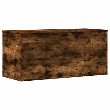 Füstös tölgy színű szerelt fa tárolóláda 100x42x46 cm - utánvéttel vagy ingyenes szállítással