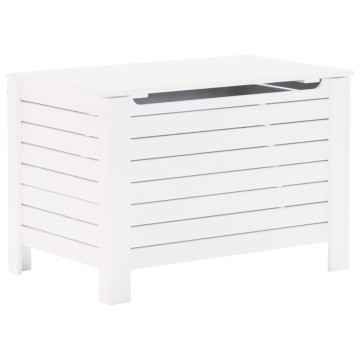 RANA fehér tömör fenyőfa tárolóláda fedéllel 80 x 49 x 54 cm - utánvéttel vagy ingyenes szállítással