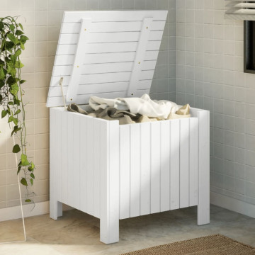 RANA fehér tömör fenyőfa tárolóláda fedéllel 60 x 49 x 54 cm - utánvéttel vagy ingyenes szállítással