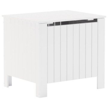 RANA fehér tömör fenyőfa tárolóláda fedéllel 60 x 49 x 54 cm - utánvéttel vagy ingyenes szállítással