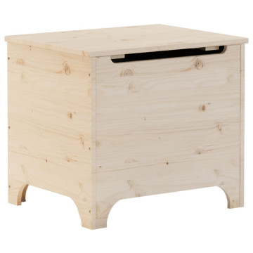 RANA tömör fenyőfa tárolóláda fedéllel 60 x 49 x 54 cm - utánvéttel vagy ingyenes szállítással