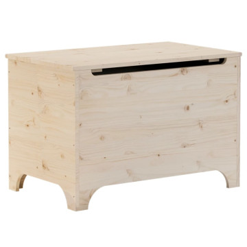 RANA tömör fenyőfa tárolóláda fedéllel 80 x 49 x 54 cm - utánvéttel vagy ingyenes szállítással