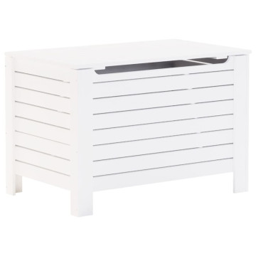 RANA fehér tömör fenyőfa tárolóláda fedéllel 100 x 49 x 54 cm - utánvéttel vagy ingyenes szállítással