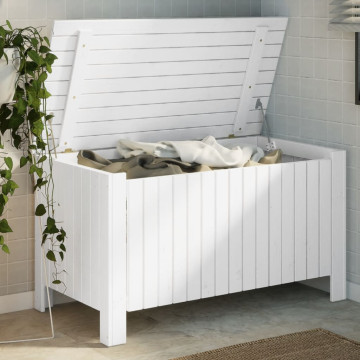 RANA fehér tömör fenyőfa tárolóláda fedéllel 100 x 49 x 54 cm - utánvéttel vagy ingyenes szállítással