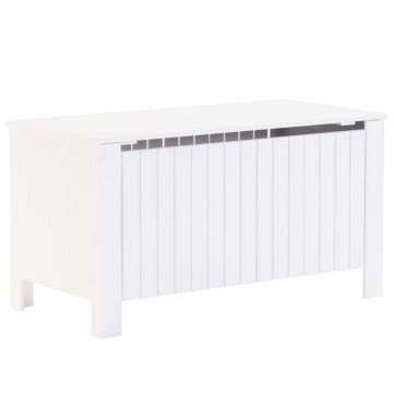 RANA fehér tömör fenyőfa tárolóláda fedéllel 100 x 49 x 54 cm - utánvéttel vagy ingyenes szállítással