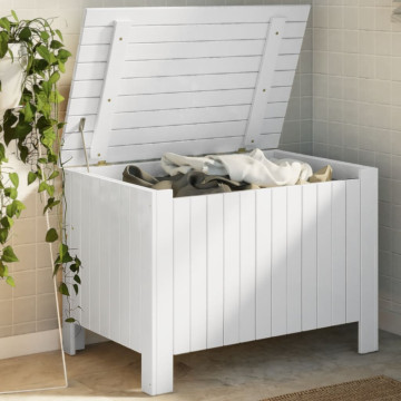 RANA fehér tömör fenyőfa tárolóláda fedéllel 80 x 49 x 54 cm - utánvéttel vagy ingyenes szállítással