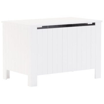RANA fehér tömör fenyőfa tárolóláda fedéllel 80 x 49 x 54 cm - utánvéttel vagy ingyenes szállítással