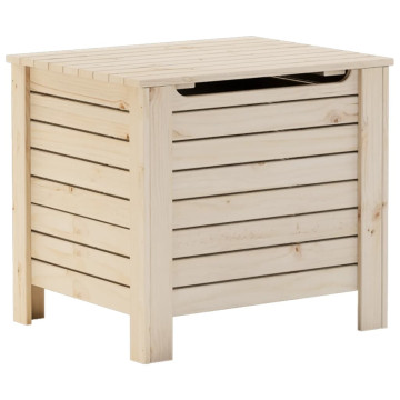RANA tömör fenyőfa tárolóláda fedéllel 60 x 49 x 54 cm - utánvéttel vagy ingyenes szállítással