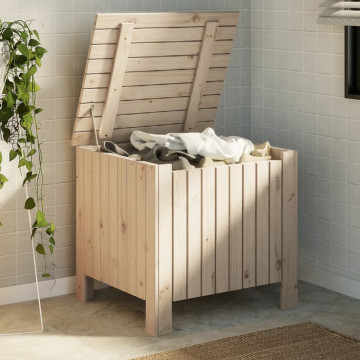 RANA tömör fenyőfa tárolóláda fedéllel 60 x 49 x 54 cm - utánvéttel vagy ingyenes szállítással