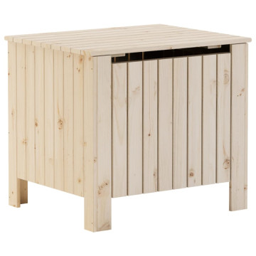 RANA tömör fenyőfa tárolóláda fedéllel 60 x 49 x 54 cm - utánvéttel vagy ingyenes szállítással