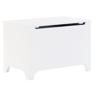 RANA fehér tömör fenyőfa tárolóláda fedéllel 80 x 49 x 54 cm - utánvéttel vagy ingyenes szállítással