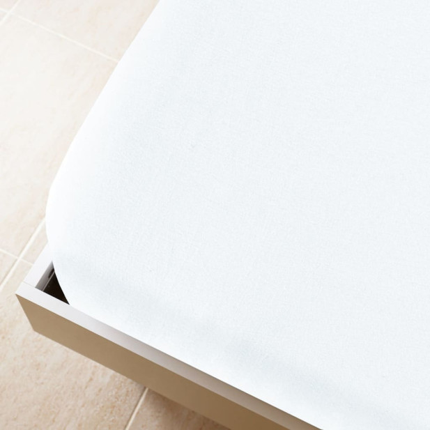 2 db fehér pamutdzsörzé gumis lepedő 160x200 cm - utánvéttel vagy ingyenes szállítással