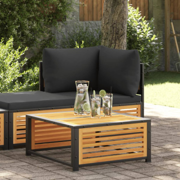 Tömör akácfa kerti asztal 68 x 68 x 30 cm - utánvéttel vagy ingyenes szállítással