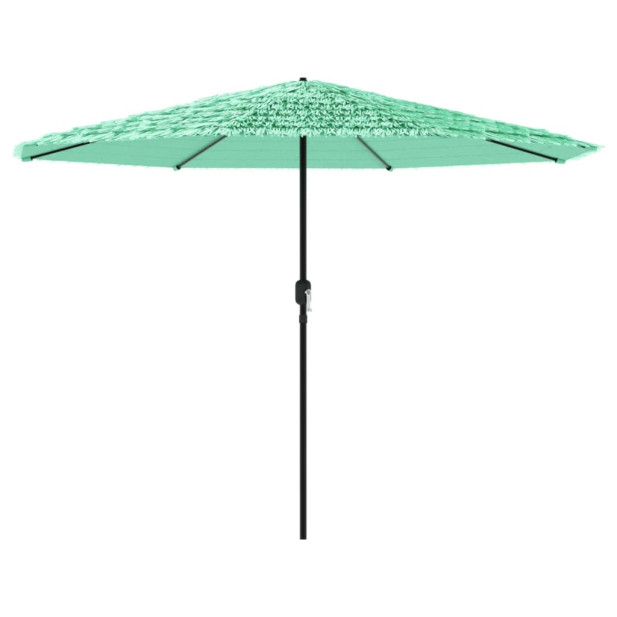 Zöld kerti napernyő acél rúddal 388 x 388 x 248 cm - utánvéttel vagy ingyenes szállítással