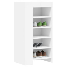 Fehér szerelt fa cipőszekrény 52 x 37,5 x 100 cm - utánvéttel vagy ingyenes szállítással