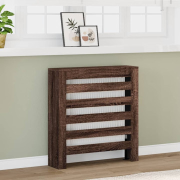 Barna tölgyszínű szerelt fa radiátorburkolat 78 x 20 x 82 cm - utánvéttel vagy ingyenes szállítással