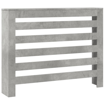 Betonszürke szerelt fa radiátorburkolat 104 x 20 x 82 cm - utánvéttel vagy ingyenes szállítással