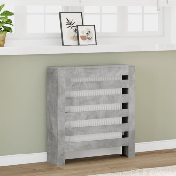 Betonszürke szerelt fa radiátorburkolat 78 x 20 x 82 cm - utánvéttel vagy ingyenes szállítással