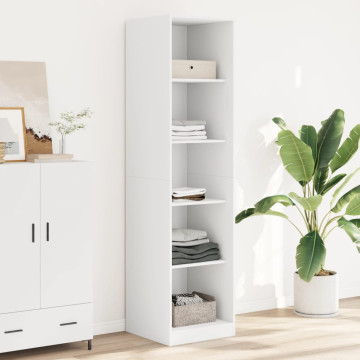 Fehér szerelt fa ruhásszekrény 50 x 50 x 200 cm - utánvéttel vagy ingyenes szállítással